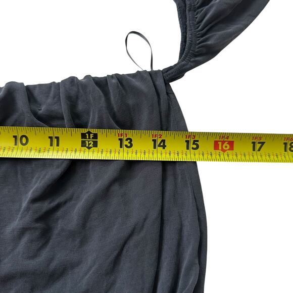 Lavender Field Gray Strapless Cold Shoulder Crop Top Women's Size Small | 25-9-2 - Picture 6 of 6